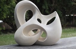 Abstract sculpture in stone